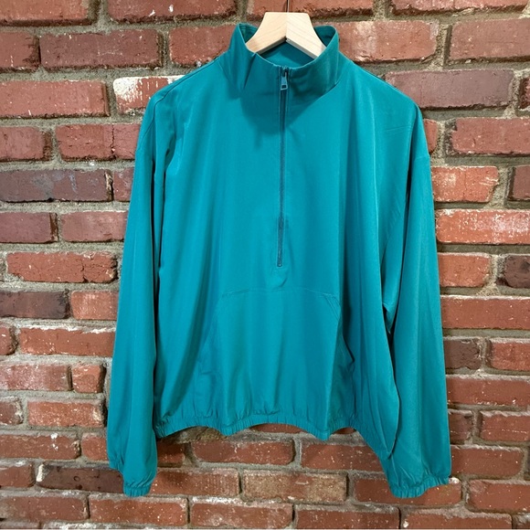 Beyond Yoga women's In stride half zip polyester pullover size medium teal -Flaw - Picture 3 of 13